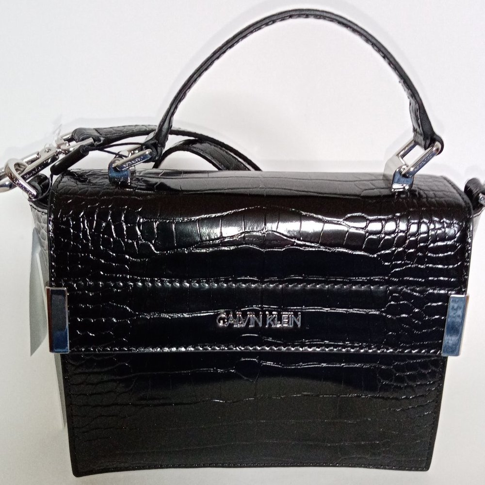CALVIN KLEIN CROCODILE CROSSBODY BAG